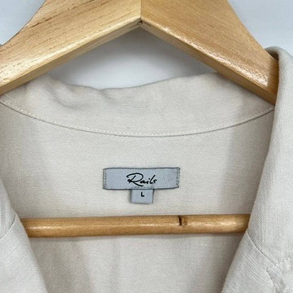 Rails Georgie Romper In Stone Cream Linen Blend W… - image 6